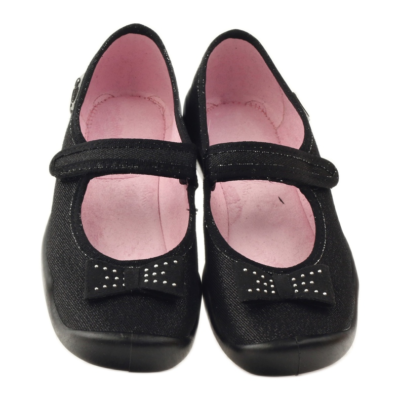 Befado Kinderschuhe, Ballerina-Slipper 114Y240 schwarz grau 4