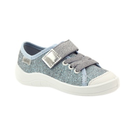 Befado Kinderschuhe, Turnschuhe, Hausschuhe 251x097 grau blau weiß 1