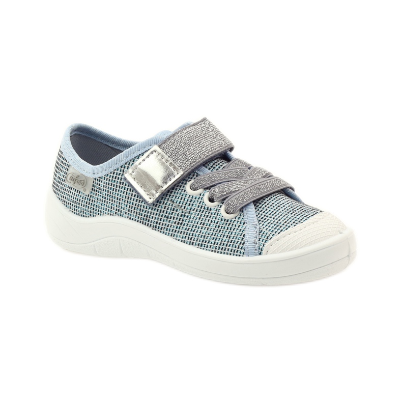 Befado Kinderschuhe, Turnschuhe, Hausschuhe 251x097 grau blau weiß 1