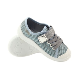 Befado Kinderschuhe, Turnschuhe, Hausschuhe 251x097 grau blau weiß 3