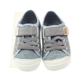 Befado Kinderschuhe, Turnschuhe, Hausschuhe 251x097 grau blau weiß 4