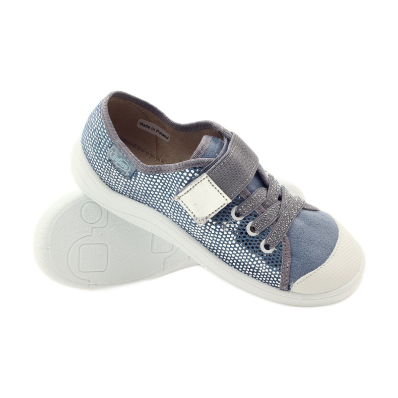 Befado 251y088 Turnschuhe Turnschuhe grau blau weiß 3