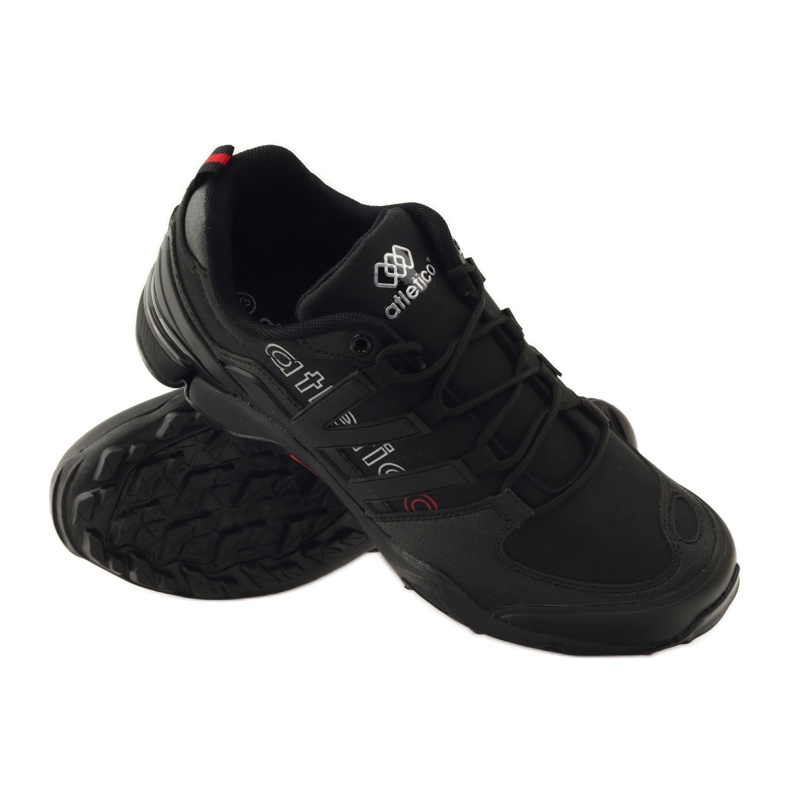 Schwarze Atletico 8003 Turnschuhe 3