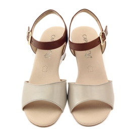 Caprice Damenschuhe Ledersandalen 28213 braun 4