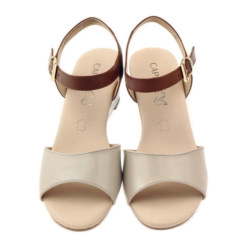 Caprice Damenschuhe Ledersandalen 28213 braun 4