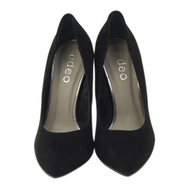Edeo Lederpumps mit hohem Absatz 3162 Schwarz 4