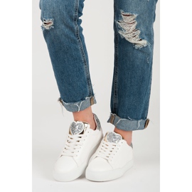 Vices Weiße herzförmige Turnschuhe grau 2