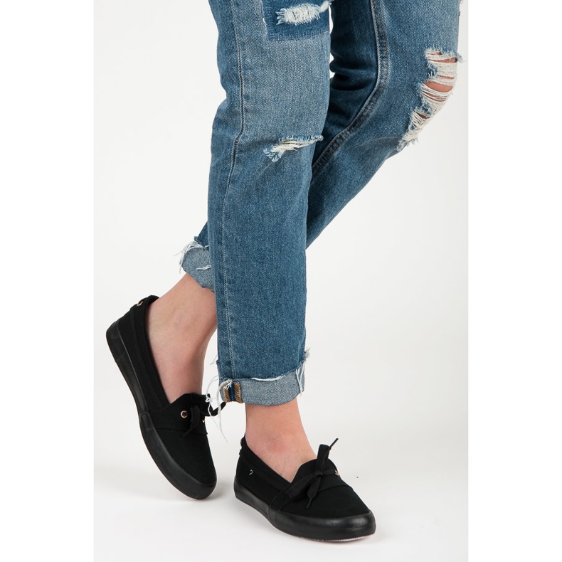 Seastar Schwarze Sneaker zum Hineinschlüpfen 2