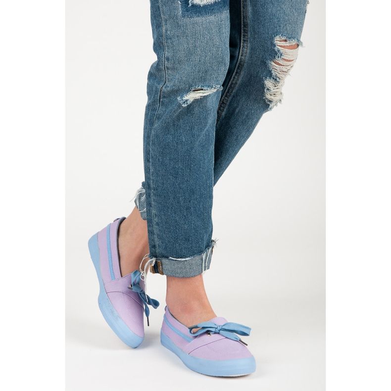 Seastar Lila Slip-On-Sneakers blau violett 1