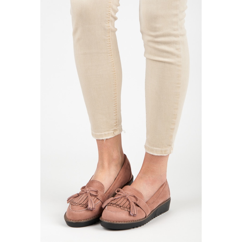 Seastar Loafer mit Fransen rosa 2