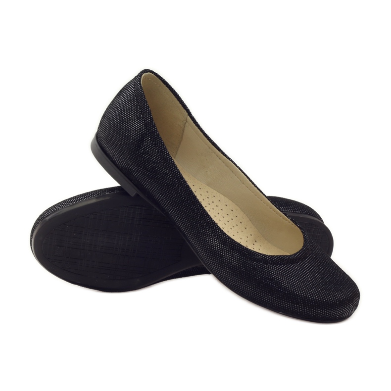 Gregors 686 Damen Ballerinas schwarz grau 3