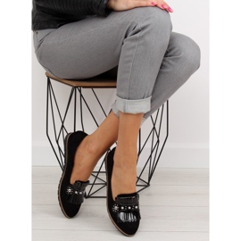 Schwarz Schwarze Damenloafer DM30P Schwarz 2