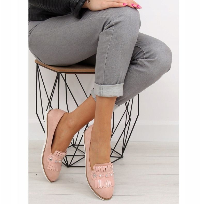 Pink DM30P Pinke Damenslipper rosa 2