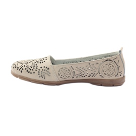 Filippo Lords durchbrochene Ballerinas F 080 beige 2