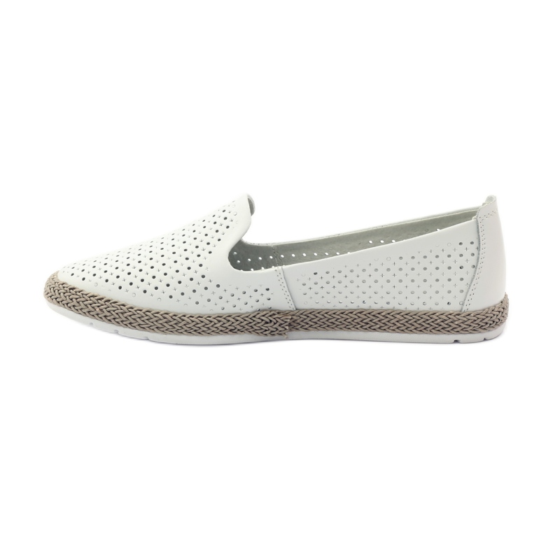 Filippo Lords Ballerinas Espadrilles F 081 weiß 2
