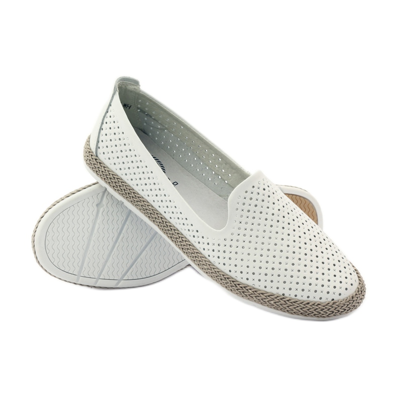 Filippo Lords Ballerinas Espadrilles F 081 weiß 3