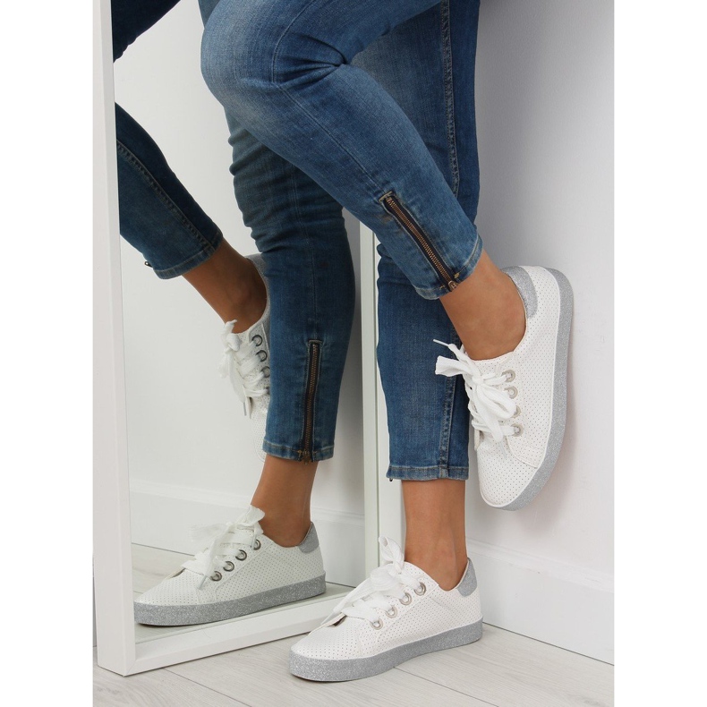 Weiße Damenturnschuhe AK03P Weiß 1