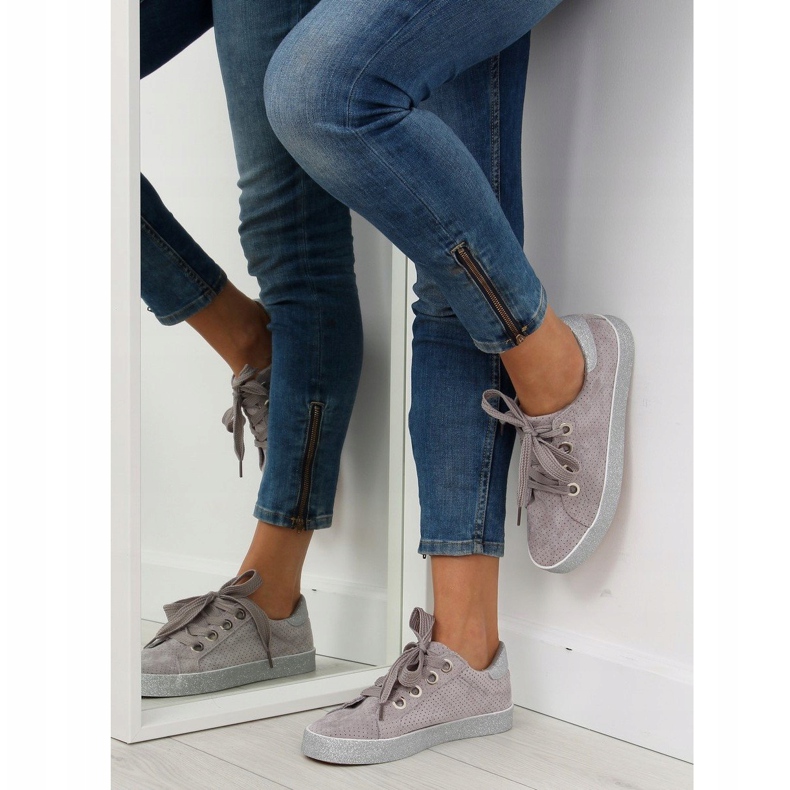 Grau Damen Sneakers AK03P Grau 1