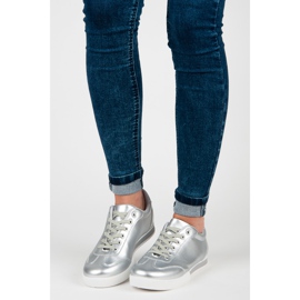 Vices Silberne Sportschuhe grau 1