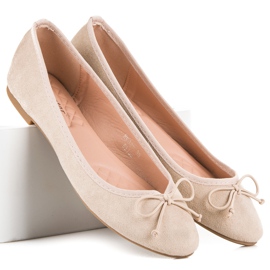 Seastar Ballerinas aus beigefarbenem Wildleder 2