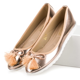 Bestelle Rosa Ballerinas mit Fransen 2