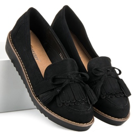 Seastar Loafer mit Fransen schwarz 1