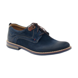 Kausalschuhe Riko 842 marineblau braun navy blau 1