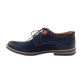 Kausalschuhe Riko 842 marineblau braun 2