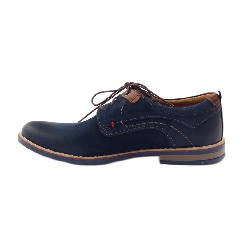 Kausalschuhe Riko 842 marineblau braun 2