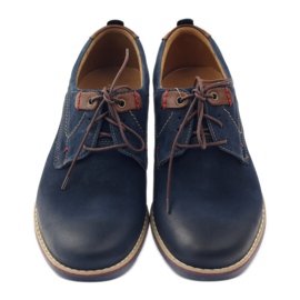 Kausalschuhe Riko 842 marineblau braun navy blau 4