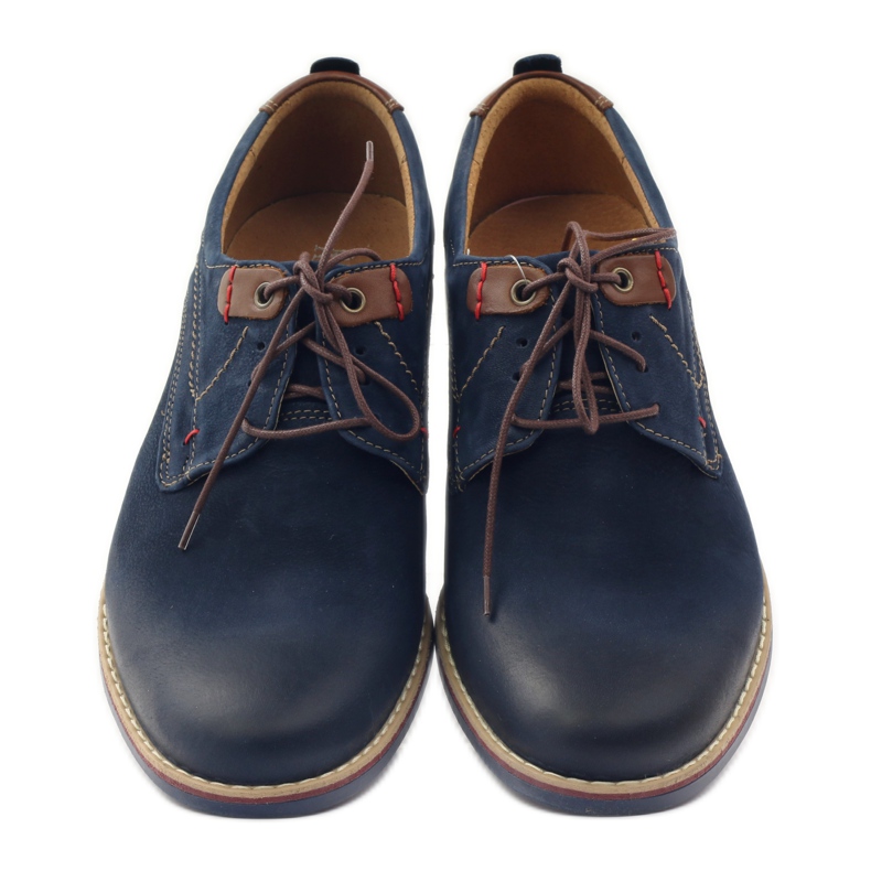 Kausalschuhe Riko 842 marineblau braun 4