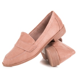 Comer Loafer aus rosafarbenem Wildleder 2