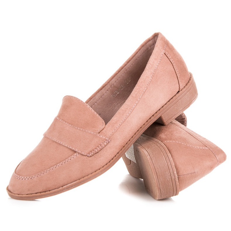 Comer Loafer aus rosafarbenem Wildleder 2
