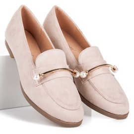 Seastar Slipper mit Perlen beige 1