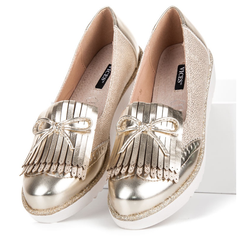 Vices Mokassins auf der Lasterplattform gelb 1