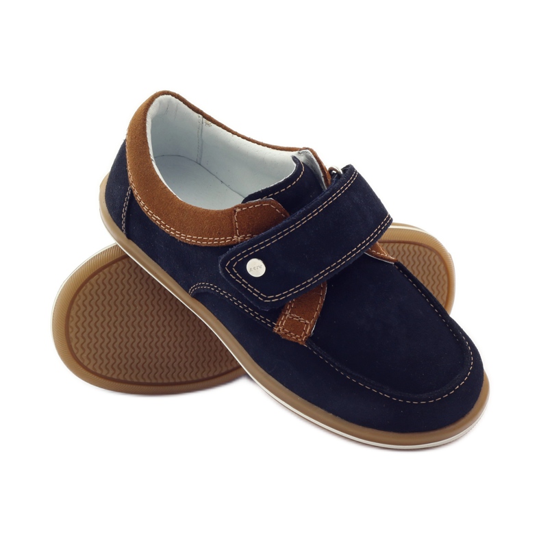 Bartek Freizeitschuhe für Jungen 35599 marineblau navy blau braun 3