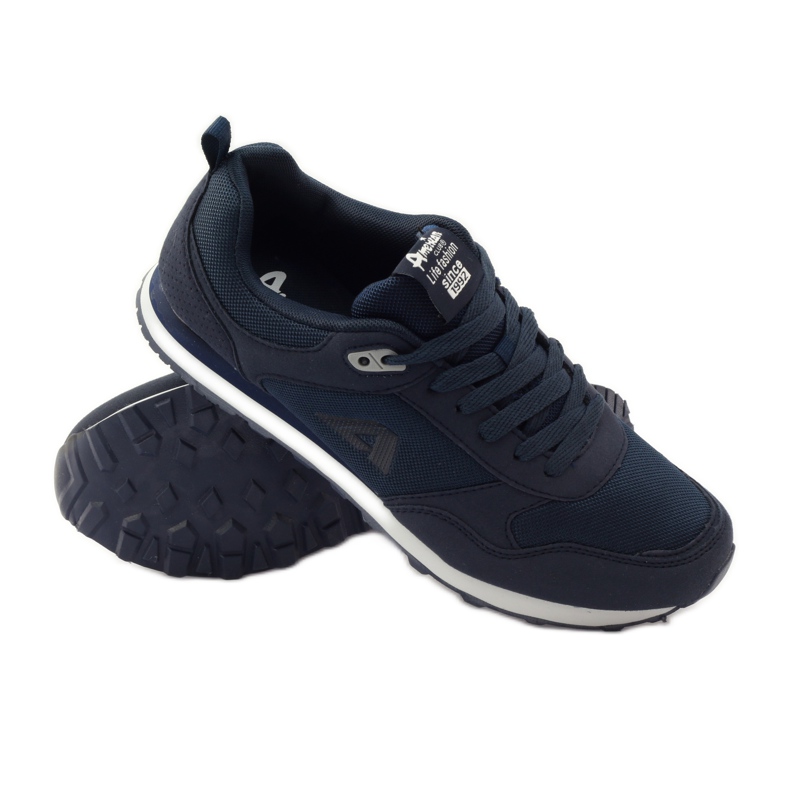 American Club Marineblaue Joggingschuhe von American 1754 3