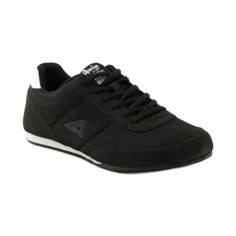 American Club American 7066 schwarze Joggingschuhe weiß 1
