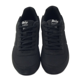 American Club American 7066 schwarze Joggingschuhe weiß 4