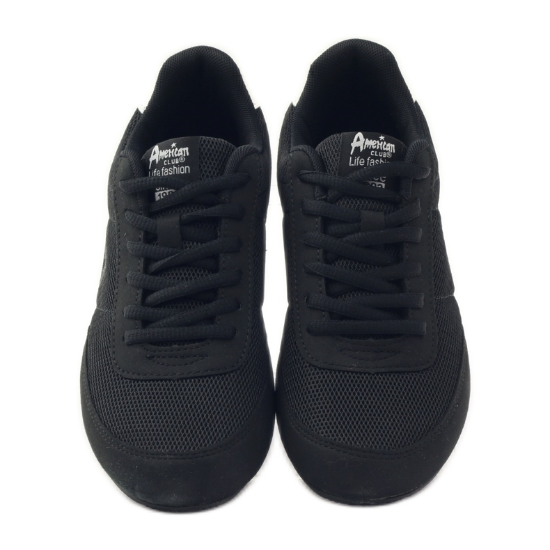 American Club American 7066 schwarze Joggingschuhe weiß 4