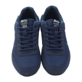 American Club American 7066 Marineblaue Joggingschuhe weiß 4