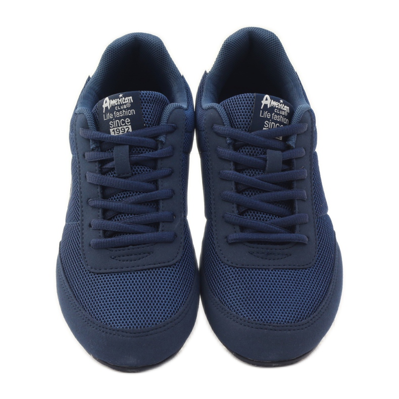 American Club American 7066 Marineblaue Joggingschuhe weiß navy blau 4