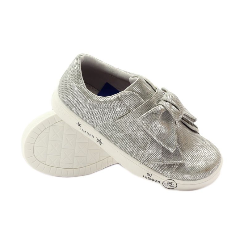 American Club Amerikanische 17386 silberne Turnschuhe grau 3