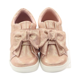 American Club Amerikanische 17386 rosa Turnschuhe gelb 4