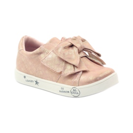 American Club Amerikanische 17386 rosa Turnschuhe gelb 1