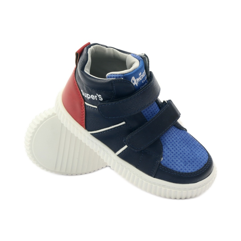 American Club Amerikanische 17155 Sportschuhe marineblau rot blau 3