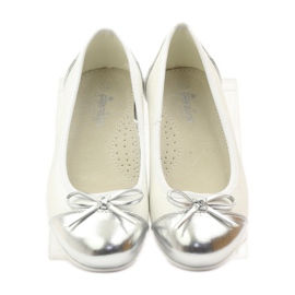 American Club Ballerinas mit amerikanischer Schleife weiß 4