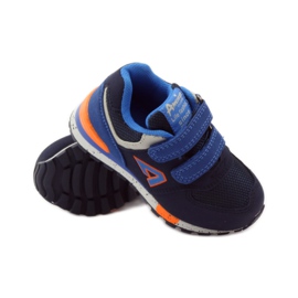 American Club Amerikanische 15110 Turnschuhe marineblau orange 3