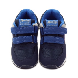 American Club Amerikanische 15110 Turnschuhe navy blau orange 4