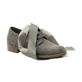 Damen Wildlederschuhe Sergio Leone 303 grau 5